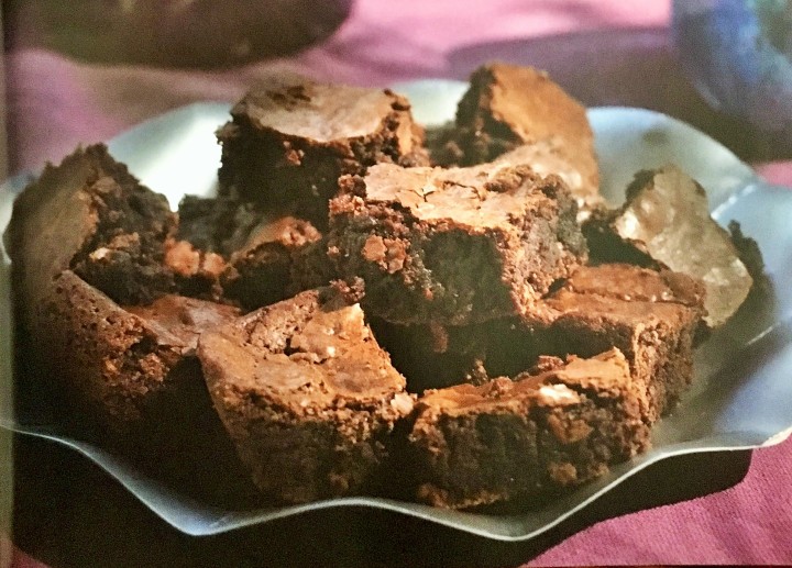 Coffee liqueur brownies from the cookbook... yum.
